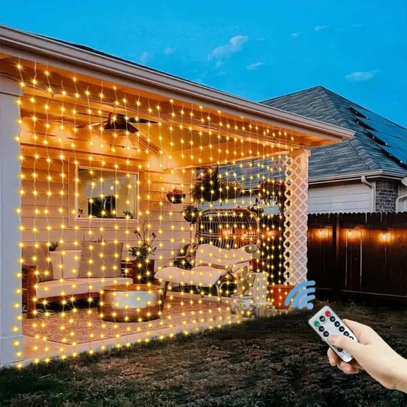 Luci LED a Cascata USB per Decorazione Casa, Matrimoni, Compleanni, Capodanno, Natale e Feste