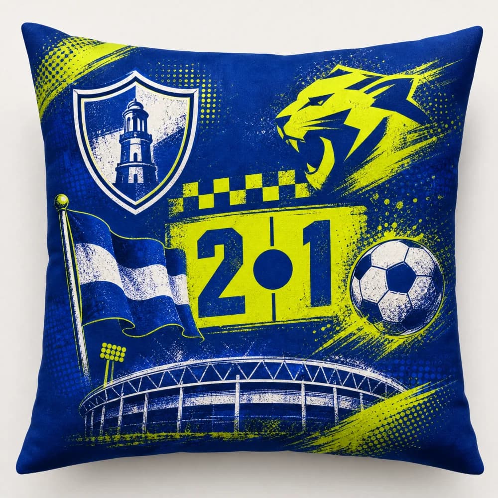 Soccer Fan Pillow Cover Decorative Cushion Cover Sports Theme Throw Pillowcase Home Sofa Bedroom Decoration