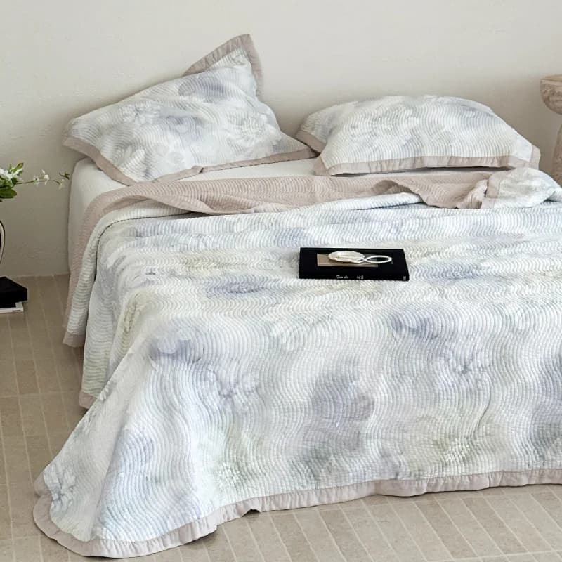Set Quilted Cotton Cloth 3 Pieces - Waist Suit Soft and Breathable, Smooth Sheet as Silk, for All Seasons