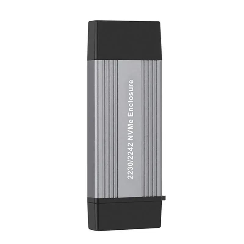 Case SSD A01E-NVME, Adattatore M2, Enclosure Esterno NVME, da PCIe NVME M/M+B Key a USB 3.1 10Gbps, Supporta SSD M.2 2230 2242
