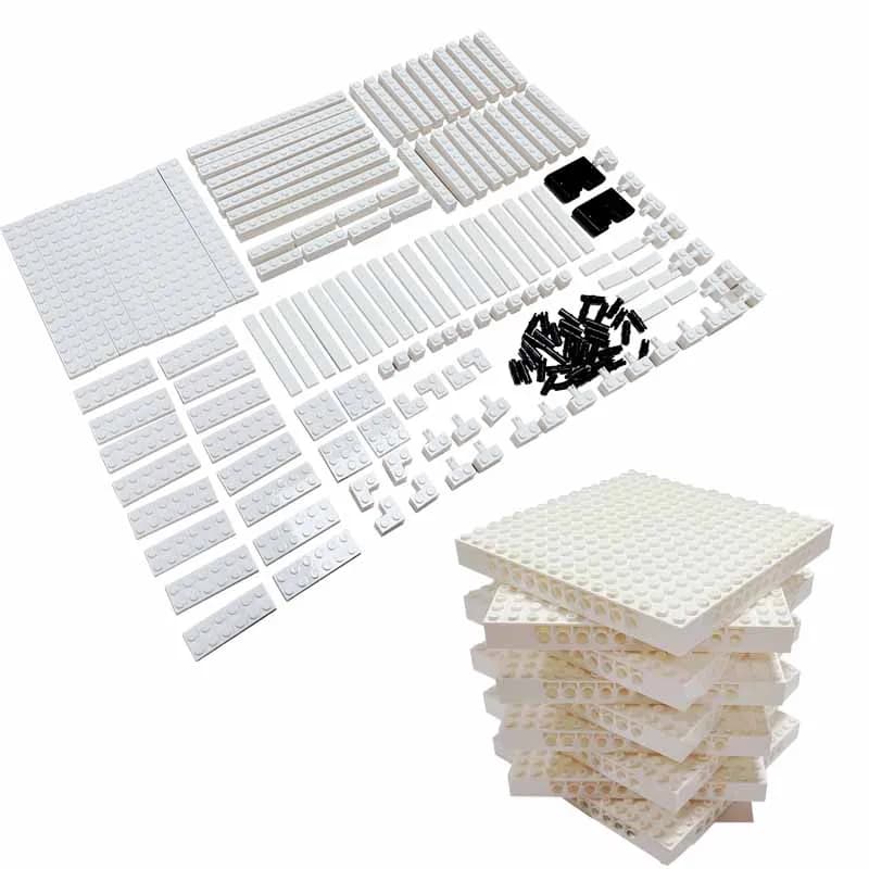 Pixel Art Painting Bianco Photo Frame Set Mattoni 4/3 16x16 Piastre base Building Blocks MOC Parti Giocattoli Compatibile 31202/31204/65803