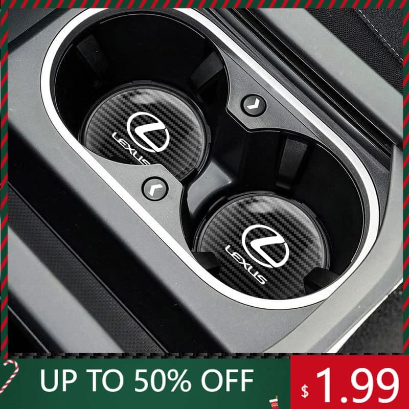Adesivi per auto 2 pezzi, tappetini antiscivolo per bicchieri e bottiglie per Lexus RX330 350 400h IS250 300h Ct200h ES300h ES350 GS30