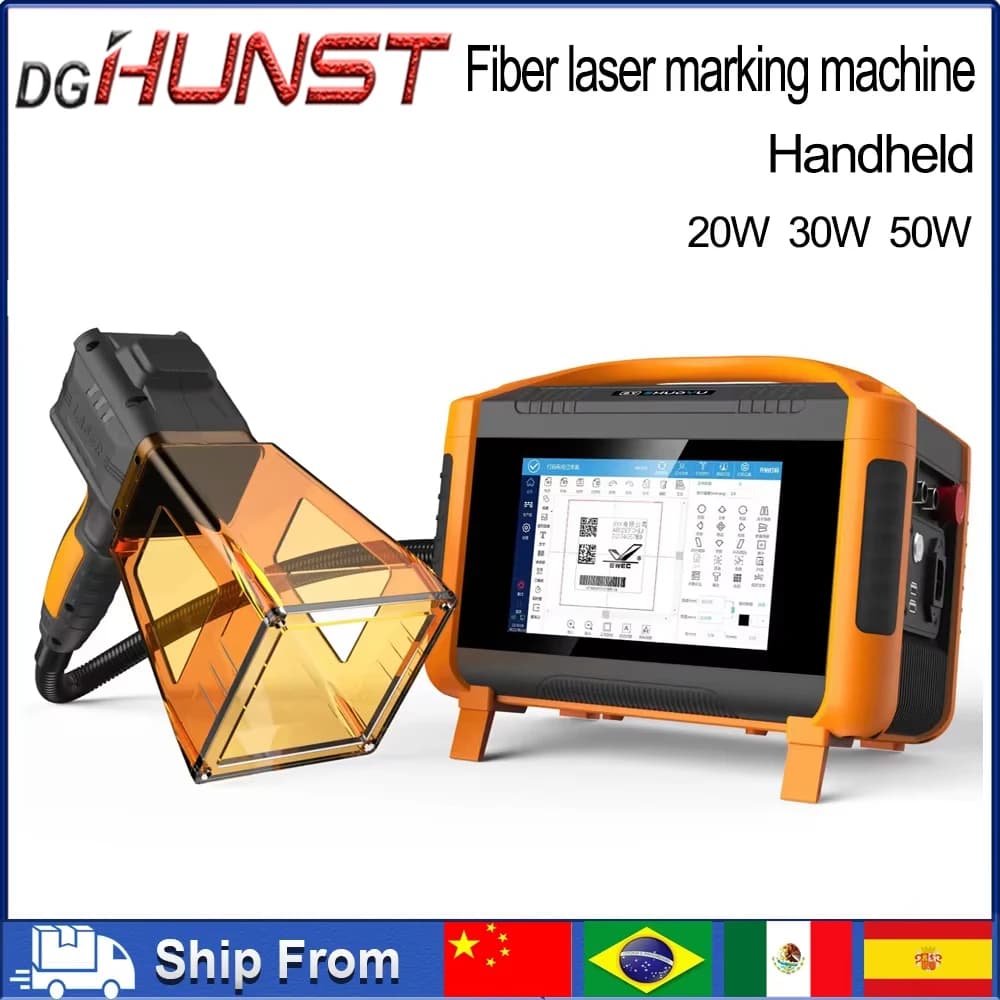 HUNST 30W Fiber Laser Marking Machine for Fai-da-Te Engraving, Metal Printing, Gifts, LOGO, QR Codes, Barcodes, Words, Images