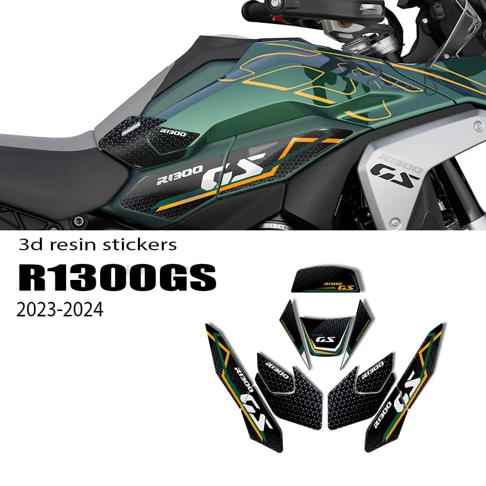 Accessori moto per BMW R 1300 GS 2023 2024 tappetino serbatoio Kit adesivo di protezione in resina epossidica 3D