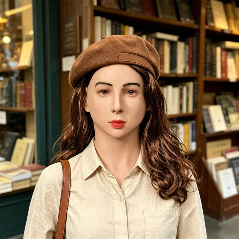 Maschera Realistica per Cosplay Femminile, Maschera per Travestimento, Maschera di Bellezza per Donne, Maschera per Feste, Balli in Maschera e Cosplay