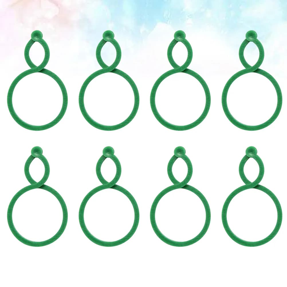200Pcs Garden Tie Reusable Pe Plant Support Gourd Shape Snap Buckle Auxiliary Fixed Branches Vines Staking Trees Cable Organizer
