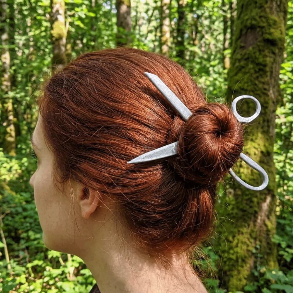 Decorative Funny Scissors Shape Hair Stick ABS Creative Y2K Hair Clip Hair Accessories Unique Style Decorative Headwear Daily