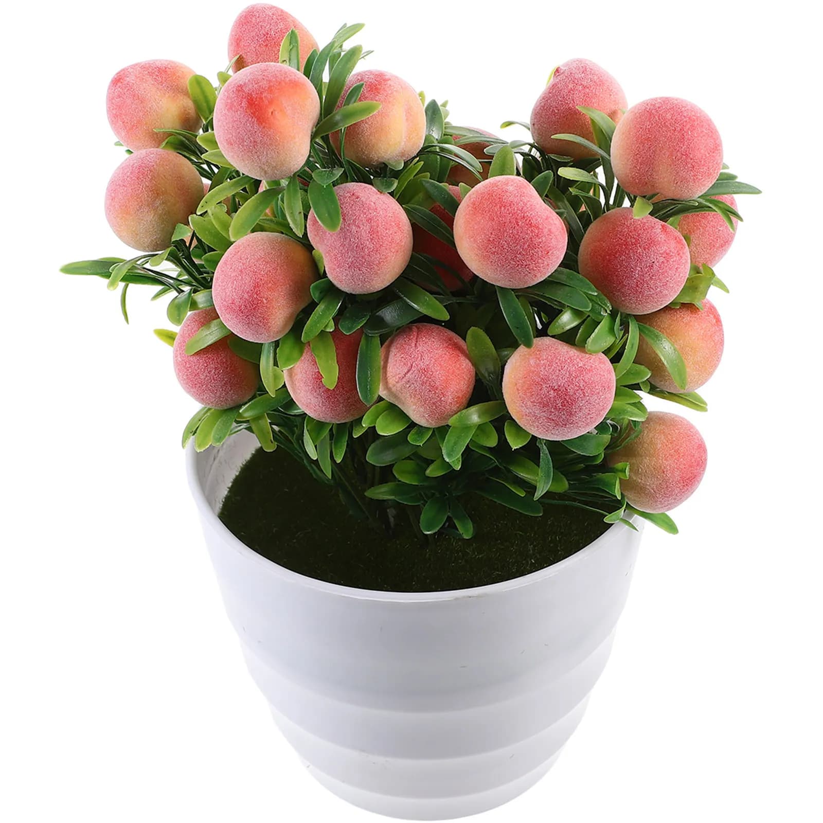 Artificial Pesco Tree in Vase, Bonsai Fin Plant for Interior Decoration, Ideal for Bedroom, Office, Living and Desk