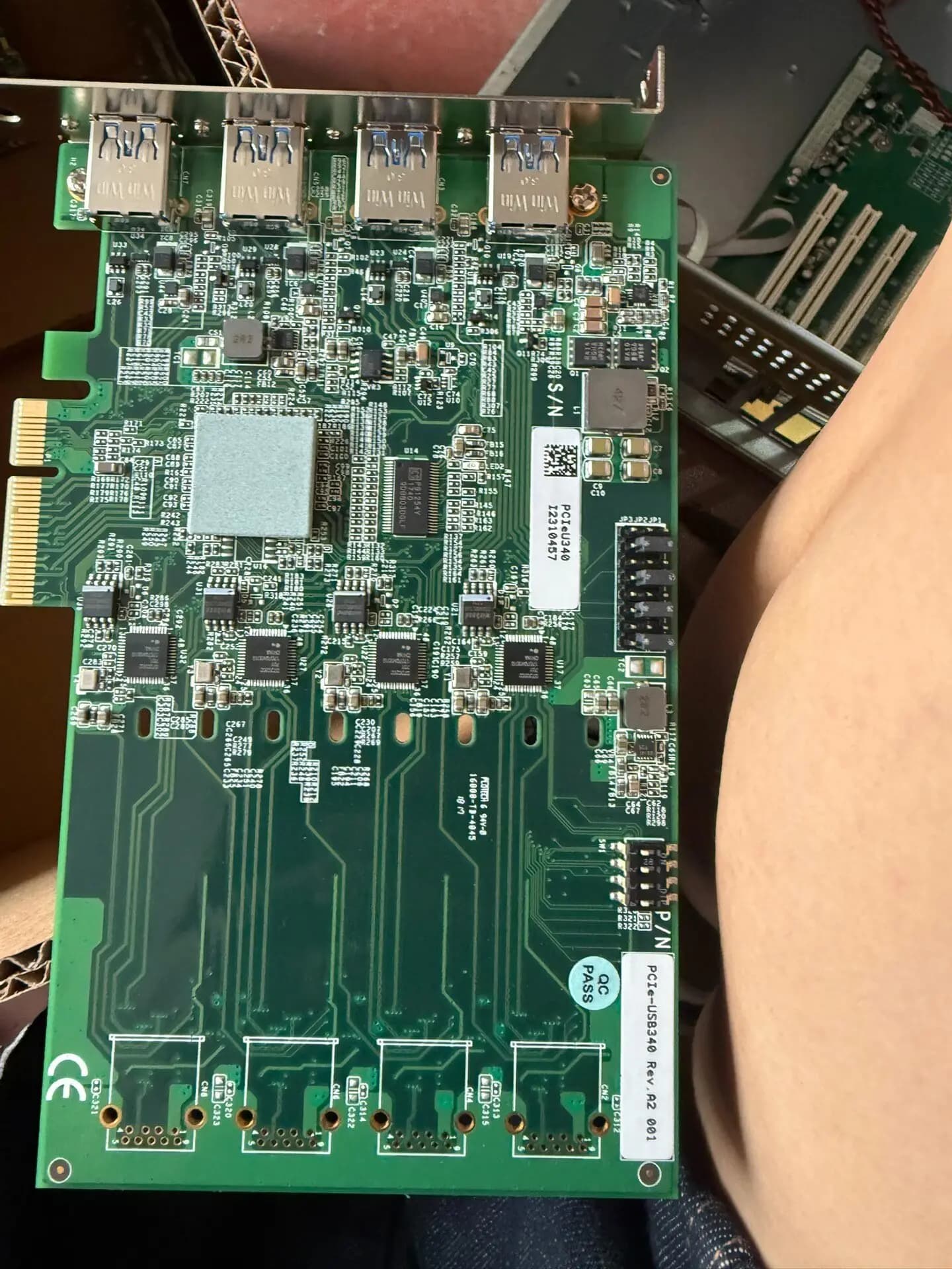 Advantech PCIe-USB340 REV. A2 Four-port, Capture Card Expansion Card