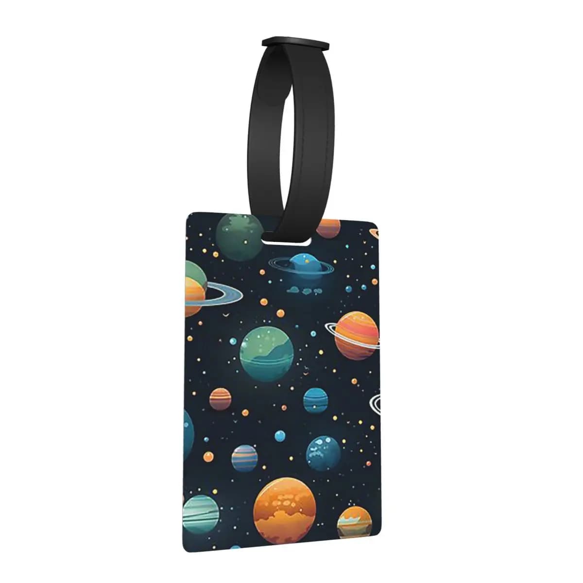 Etichette per Bagagli con Pianeti del Sistema Solare, Accessori per Valigie, Targhette da Viaggio con Nome e Indirizzo