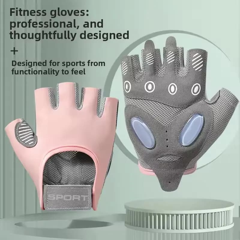 Guanti Sportivi e Fitness per Donne, Antiscivolo con Cuscinetto d'Aria, Assorbenti agli Urti, in Seta Ghiacciata per Yoga, Traspiranti e Resistenti all'Usura