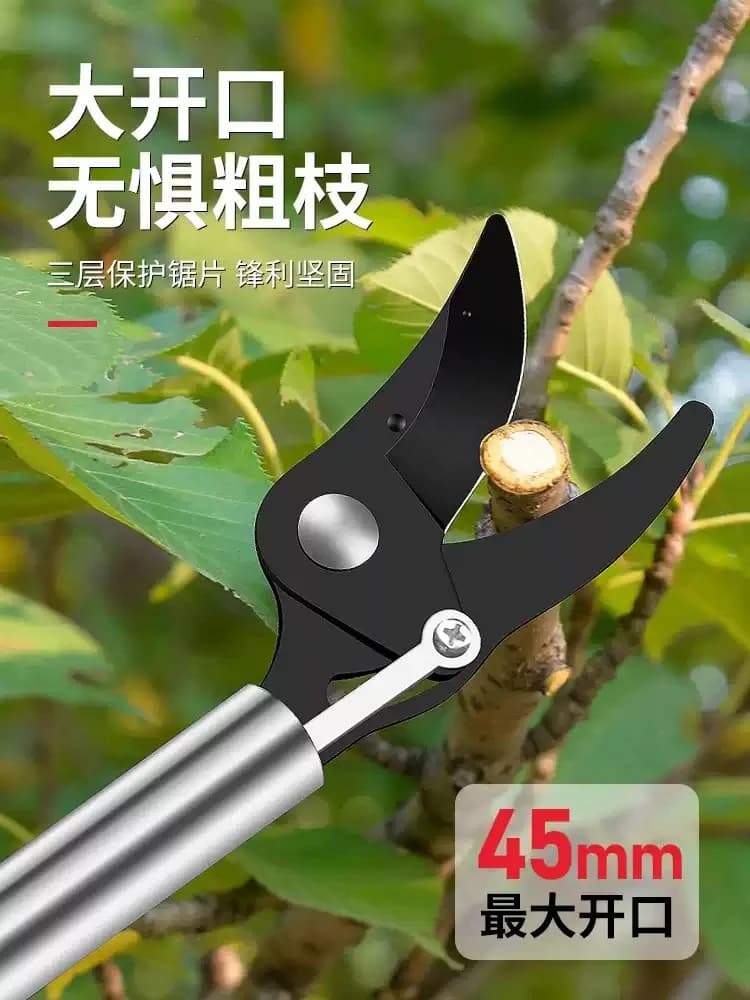 Forbici Telescopiche per Raccolta Frutta ad Alta Quota con Cesoie da Potatura, Raccoglitore Estensibile per la Raccolta di Litchi, Loquat e Longan