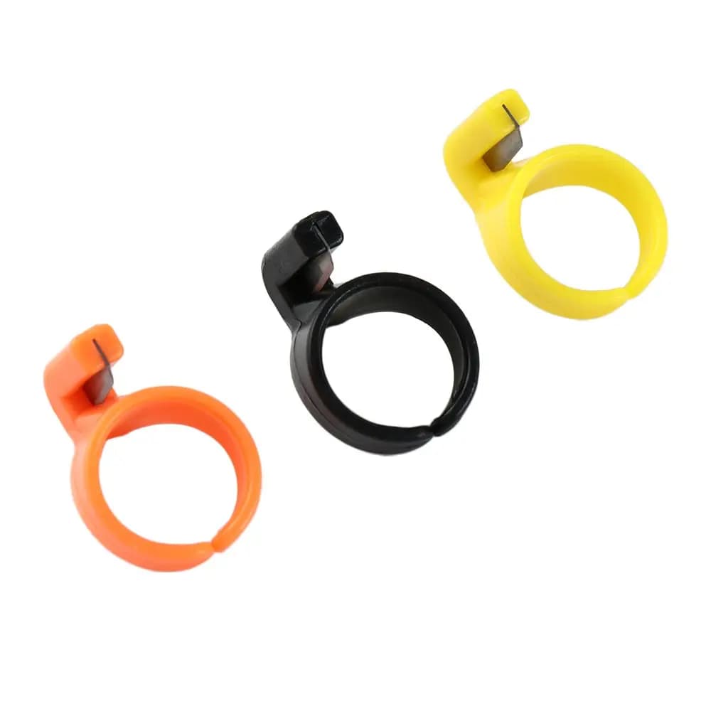 3PCS/Set Plastic Needle Cutting Tool Ring Thread Cutter Sewing Machine Accessory Thimble Finger Blade