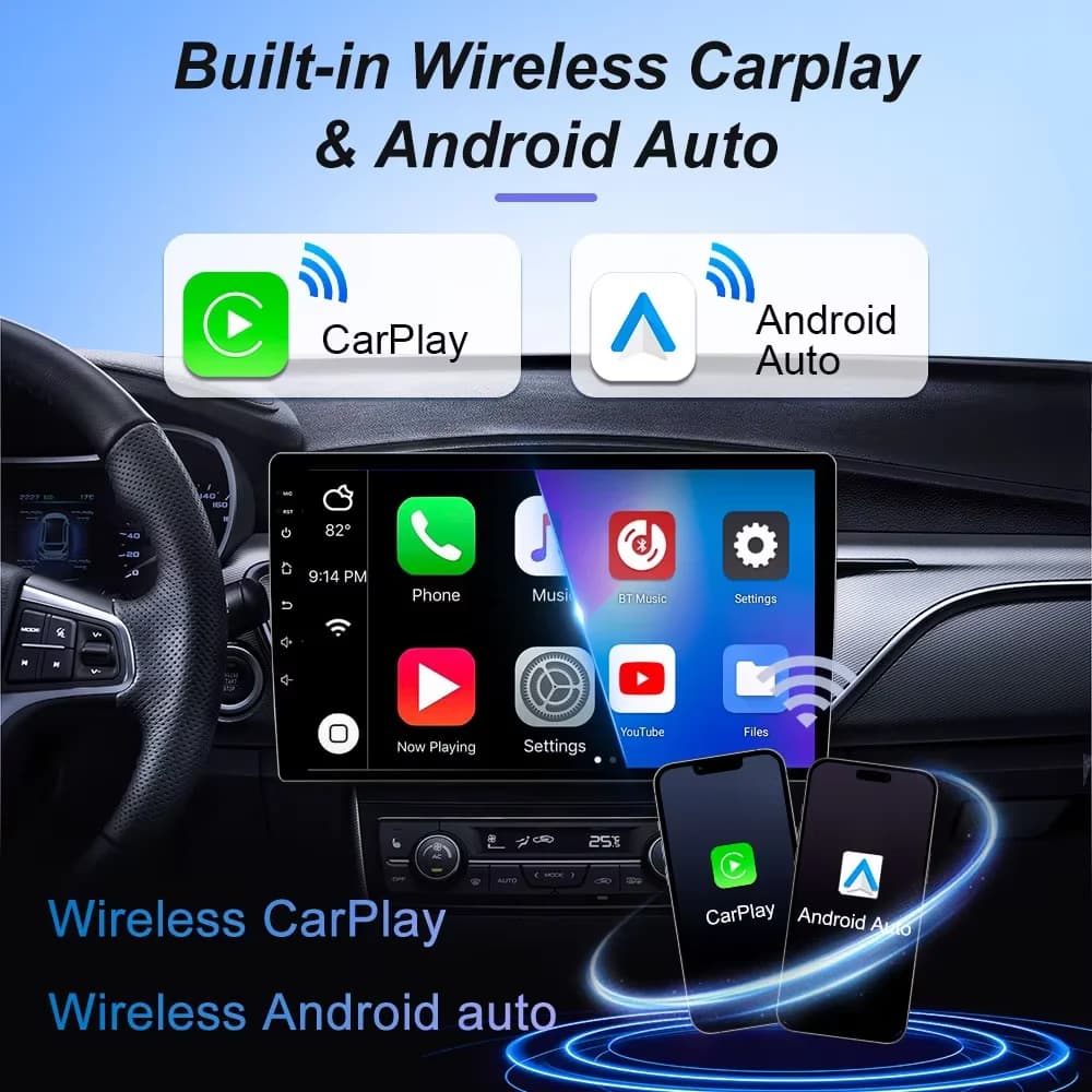 Car Radio For IKCO Samand LX 2006 Android 15 Multimedia SWC Video player Carplay Stereo Navigation QLED 2 Din Screen GPS Bluetoo