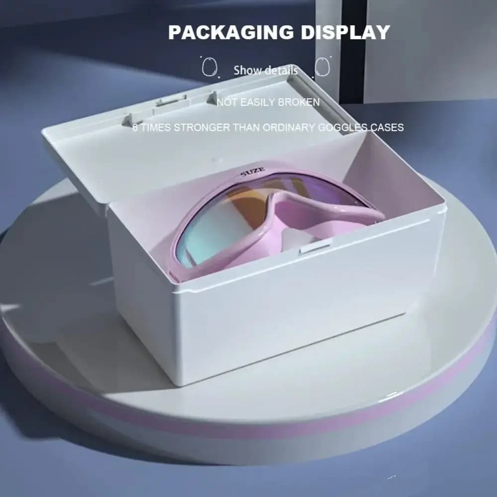 Swimwear with Large Frame Anti-slip with Glass Case Sub Glasses Anti-Silicone Running Glasses UV for swimming pool