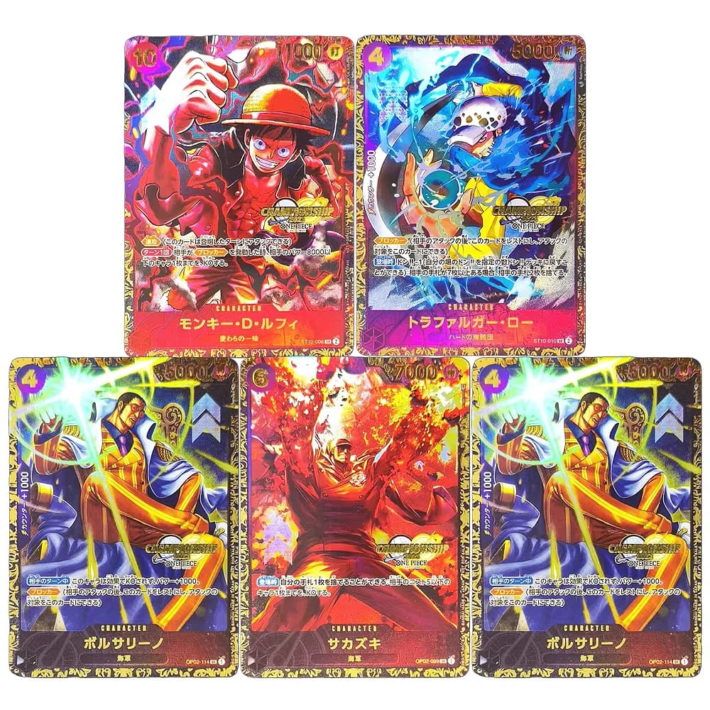 ONE PIECE Collezione di Carte 2023 Scimmia CAMPIONSHIP Edward Newgate JPN di Alta Qualità FAI DA TE Self Made Gioco Anime Carte Regalo Giocattolo