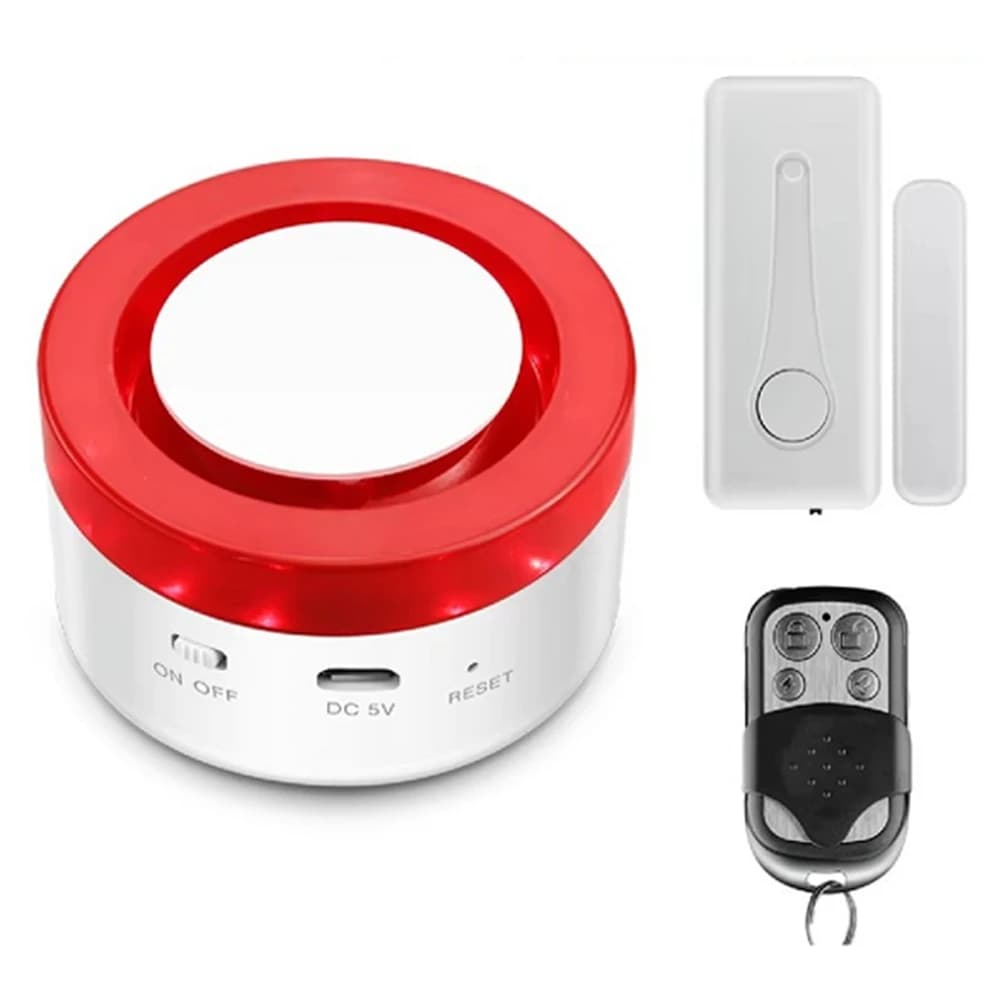 Tuya Smart Home Sistema di allarme di sicurezza Set Wifi Allarme antifurto wireless Sensore per porte e finestre di movimento antifurto domestico