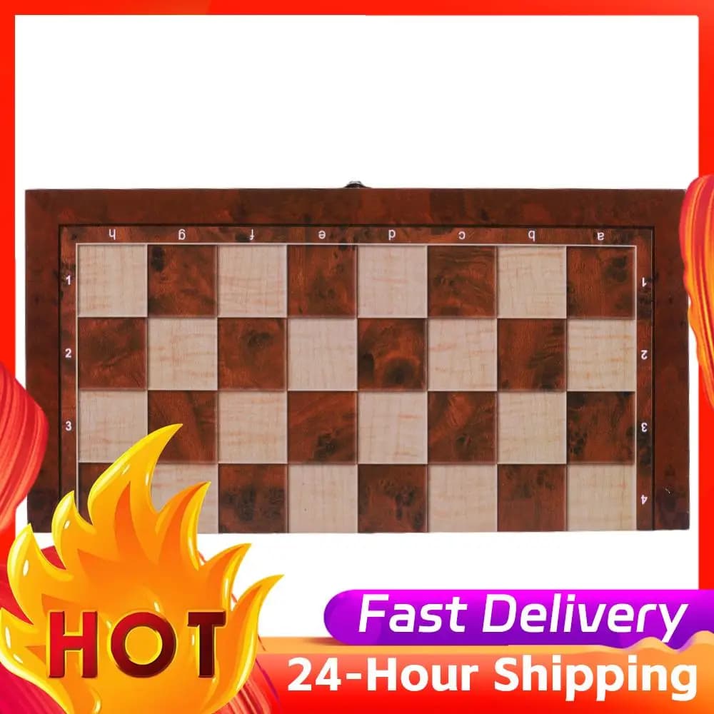 29x29cm 3 in 1 Chess Chekers Backgammon Developing Strategic Thinking Chess Wooden Set Best Gifts Wood Board Game for Boys Girls
