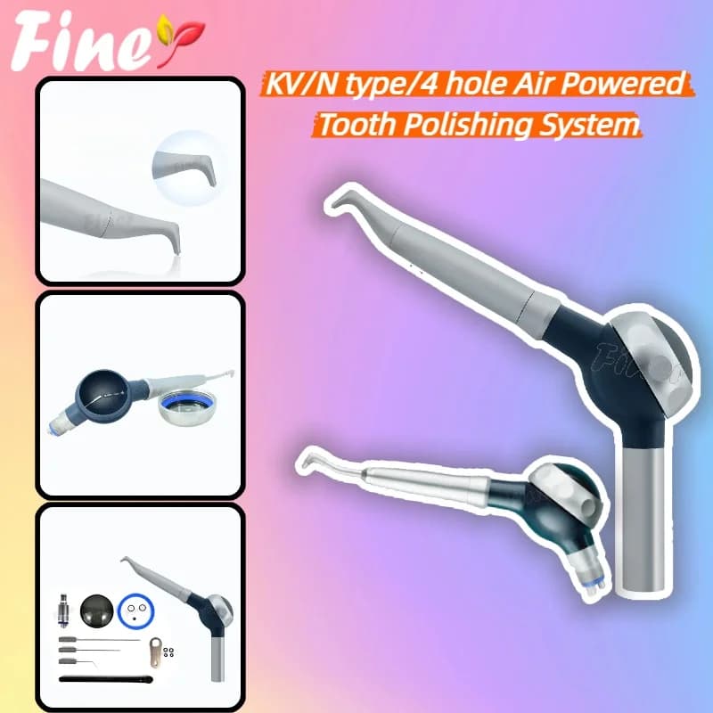 Finer Dental Air Prophy Jet Air Flow Teeth Polisher Sanding Machine Sandblasting Gun Air Profile Unit Teeth Whitening