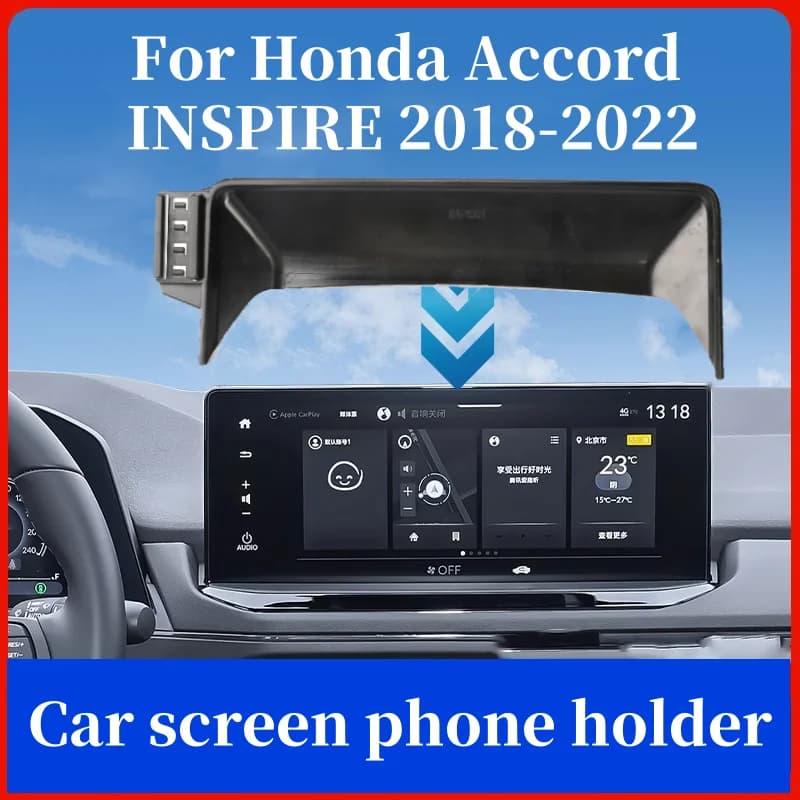 For Honda Accord INSPIRE 2018-2022 7 8 Inch Screen Gravity Car Phone Holder Fixed Base Wireless Charging Phone Holder Car Mount