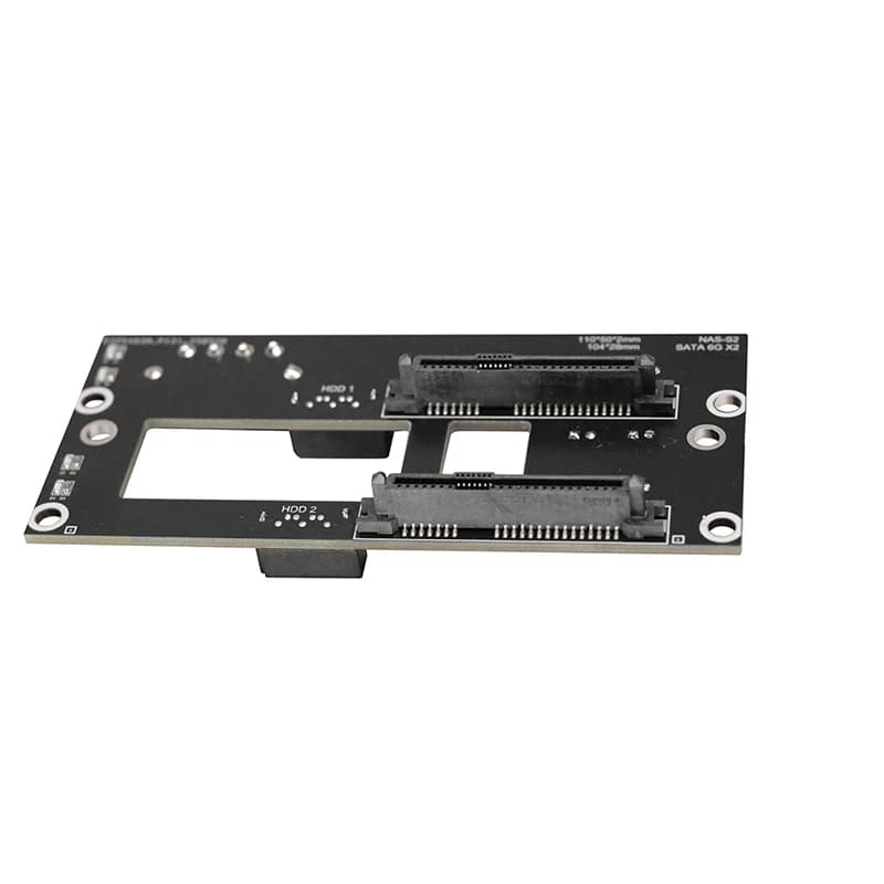 NAS Server Dual/Triple SATA HDD Backplane 2.5 3.5 Inch Hard Drive Adapter Plate 6Gbps Hot Swap DIY NAS Chassis Storage Accessory