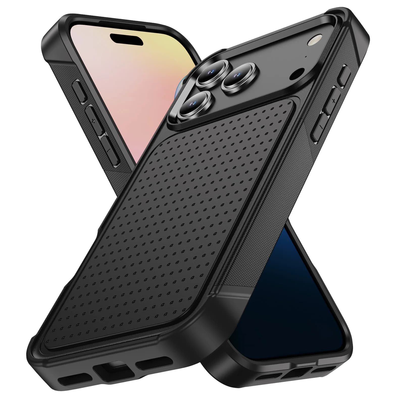 Anti-Caduta iPhone 17 Pro Max 16 Plus 17 Air 15 14 13 Pro Max iPhone17 iPhone16, Double-Strong Cover Reinforced
