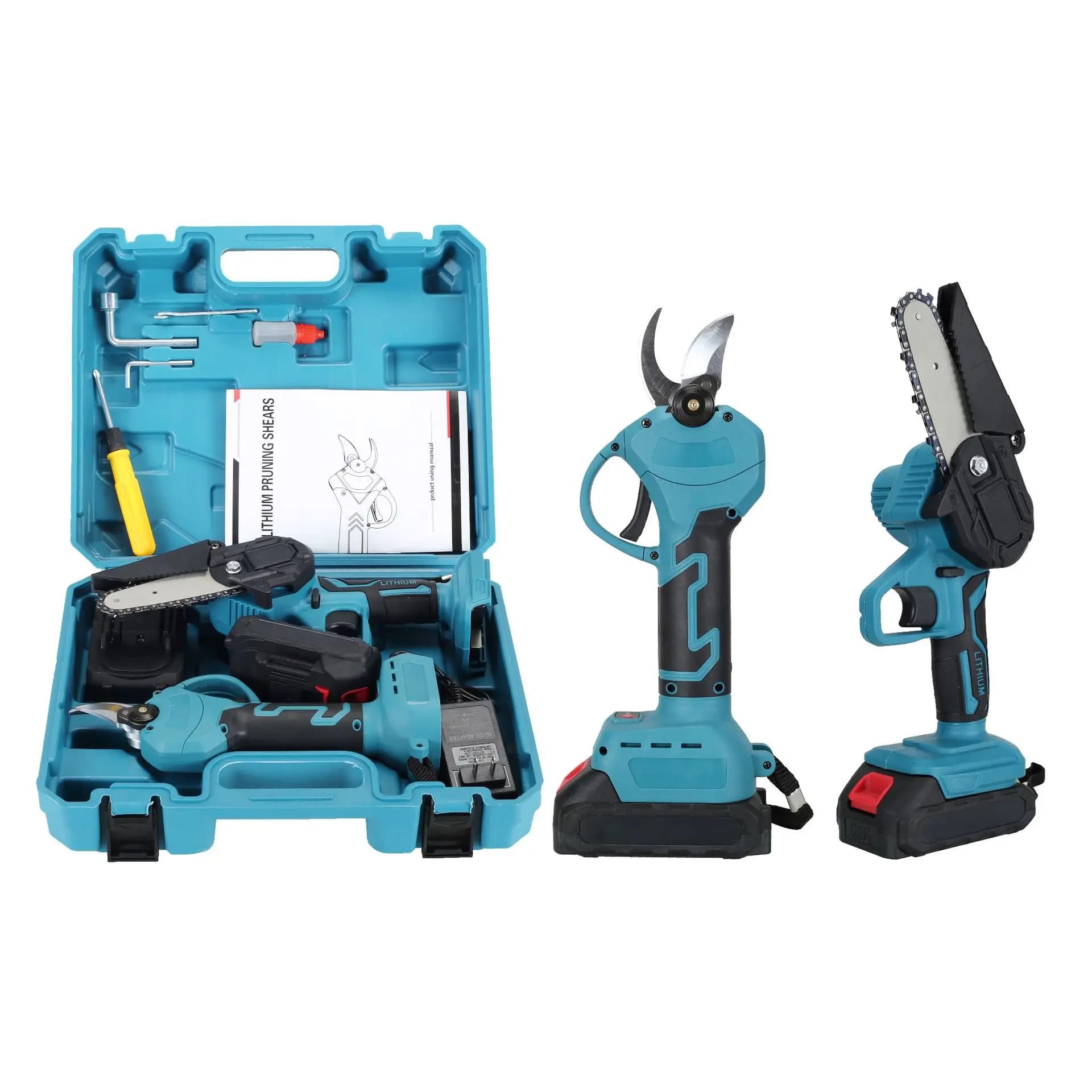 Set of 2 21V Tools, Wireless Portable Battery Chain, Power Supply Set
