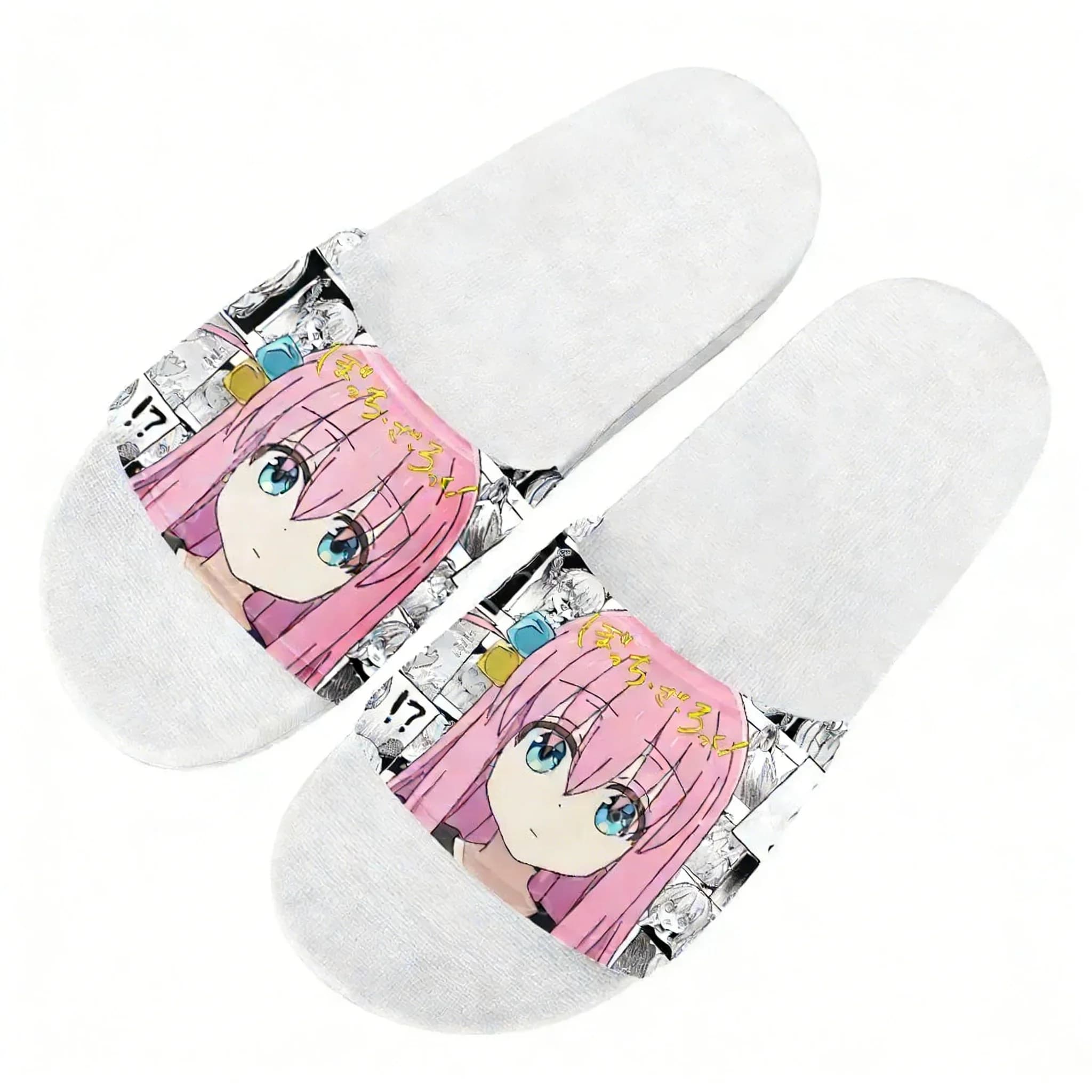 Bocchi The Rock Sandals Custom Indoor Summer Slippers for Adults Mens Womens Teenagers