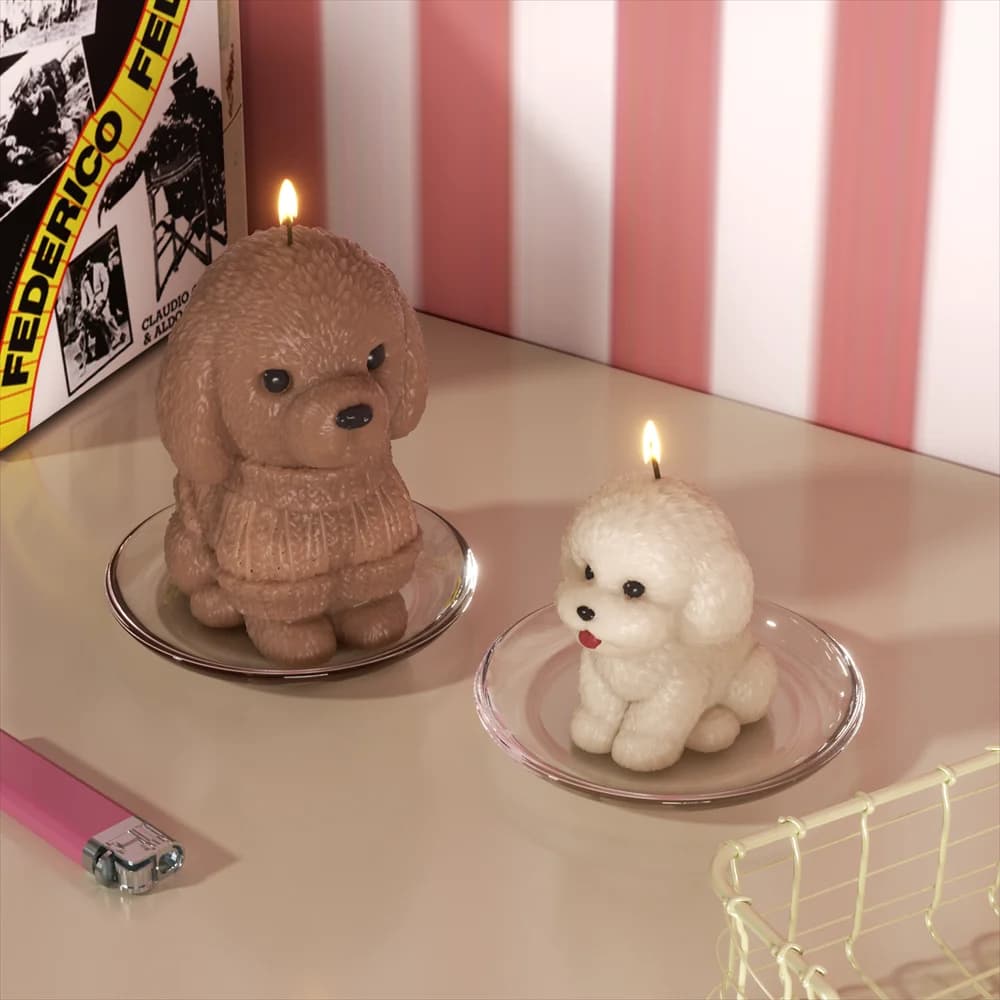 Nicole Puppy Pals Stampi in silicone Candele Candele aromatiche fai-da-te Forniture per la decorazione della stanza