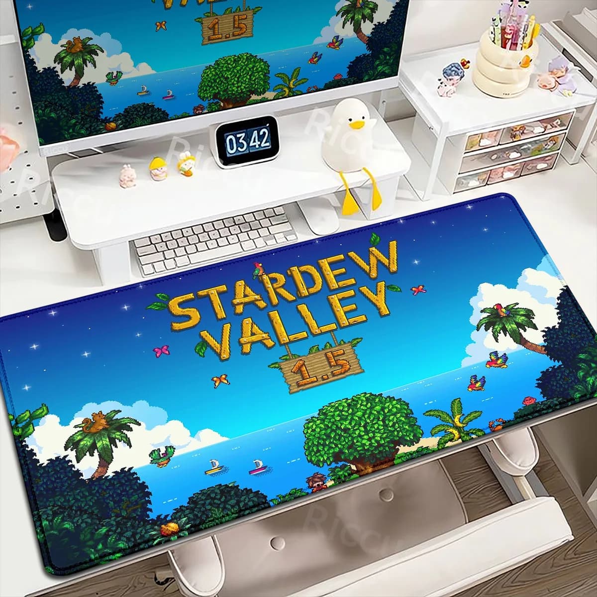 Anime Mousepad Stardew Valley Deskmat XXL Gioco Scrivania Protezione Zerbino Antiscivolo Tastiera Mouse Zerbino Accessori Per Pc Gomma Mausepad Carino