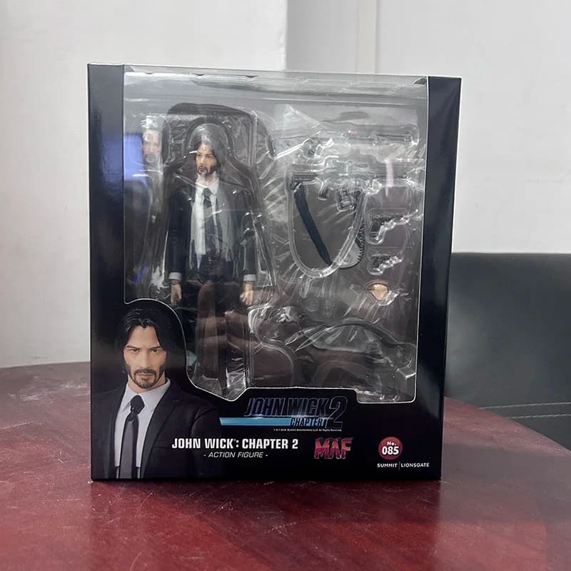 John Wick Figura Mafex 085 Collezione Action Figure Modello Giocattoli Bambola mobile congiunta Scaffale Ornamento Regalo di Natale