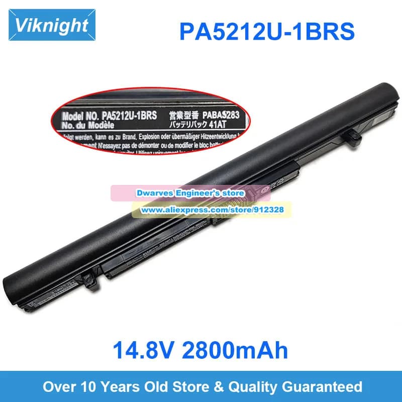 Batteria per laptop 14.8V 45Wh 2800mAh PA5212U-1BRS PA5283U-1BRS PABAS283 per Satellite Pro R50-B R50-C Tecra Z50-C A40-C A50-C C50-B