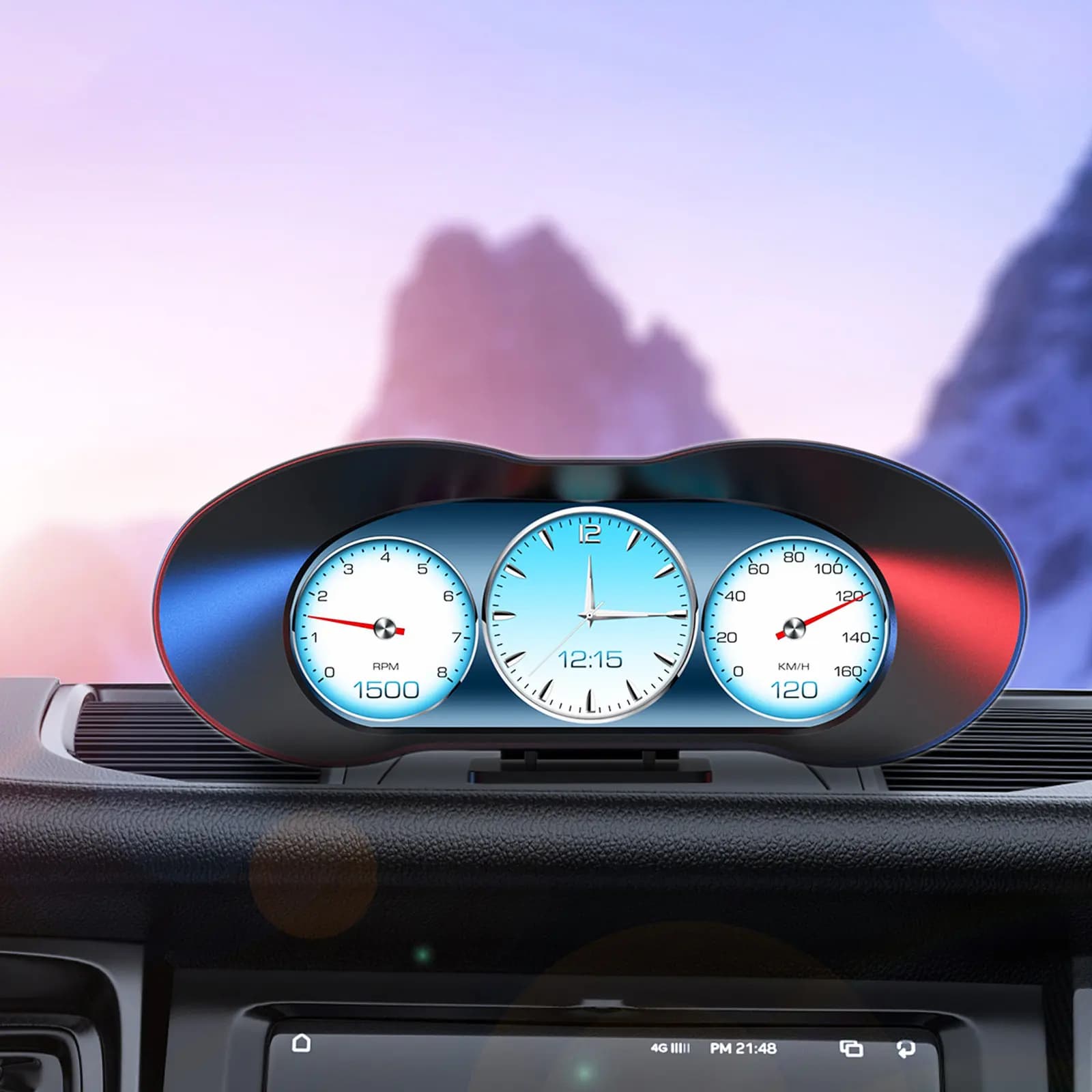 Smart Car Display Black Hud Head Up Display for Car Windshield Digital Speedometer USB Plug Play Automotive Interior