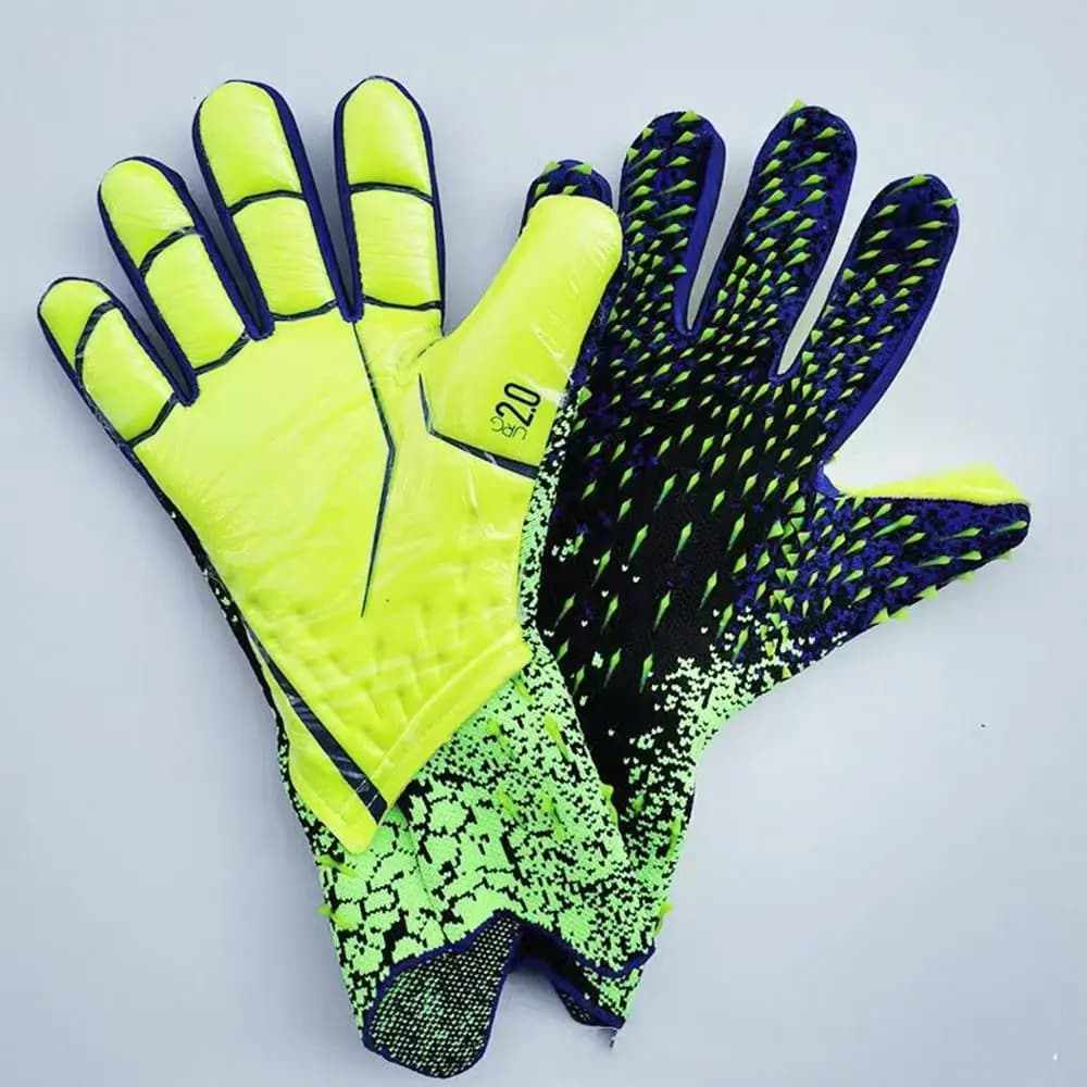 Guanti da Portiere in Latex Rinforzato per Adulti e Adolescenti, Guanti da Calcio con Presa Forte