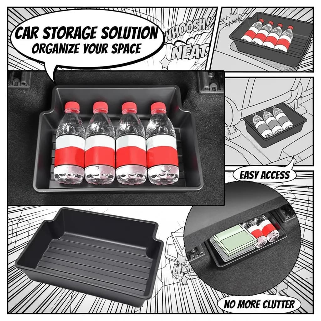 Scatola portaoggetti sotto il sedile per Toyota RAV4 Wildlander Highlander Crown Kluger Harrier Venza, organizer, vassoio portaoggetti, custodia per interni auto