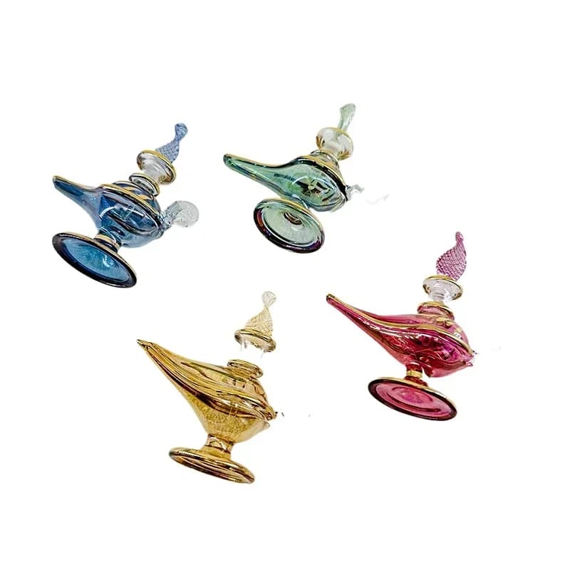 Bottiglia di profumo, versione mini, lampada magica con banner pubblicitario, ornamento decorativo, diffusore di aromi in vetro, flacone di profumo
