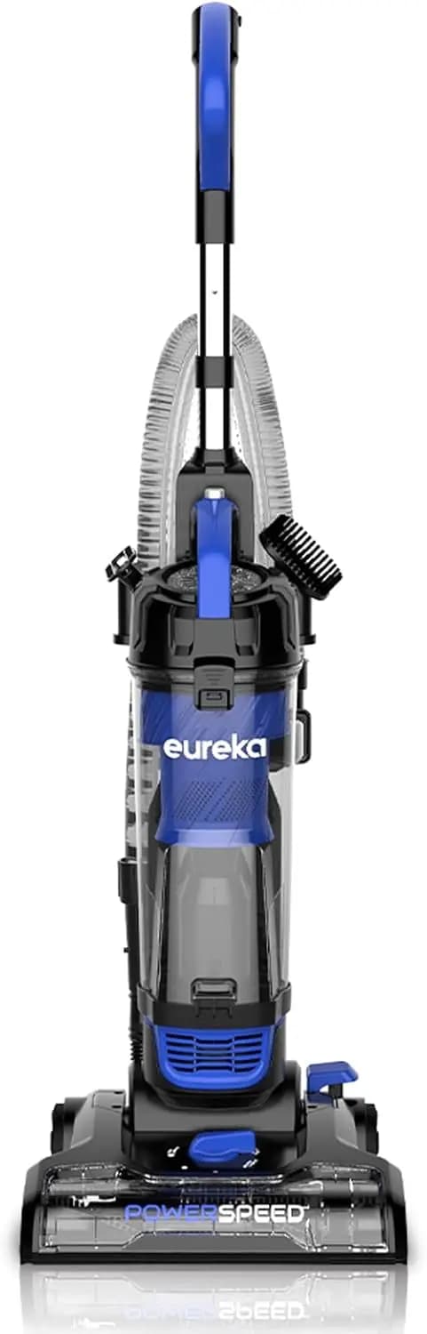 Potente aspirapolvere verticale per tappeti e pavimenti duri, leggero, PowerSpeed, blu/nero