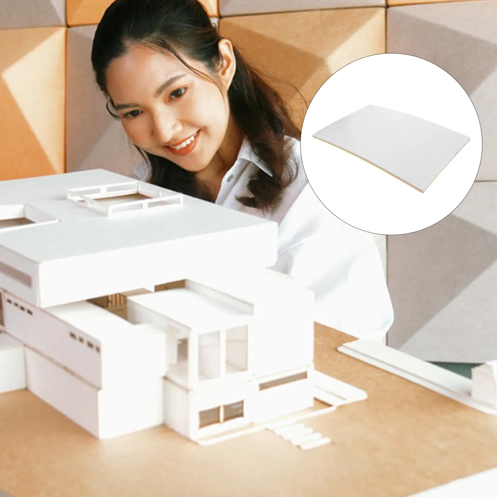 Adhesive Foam Board Thick DIY Foam Sheets for Crafts Easy Cut Bend Shape Paint Customize Flowers Rope Twine Decoration