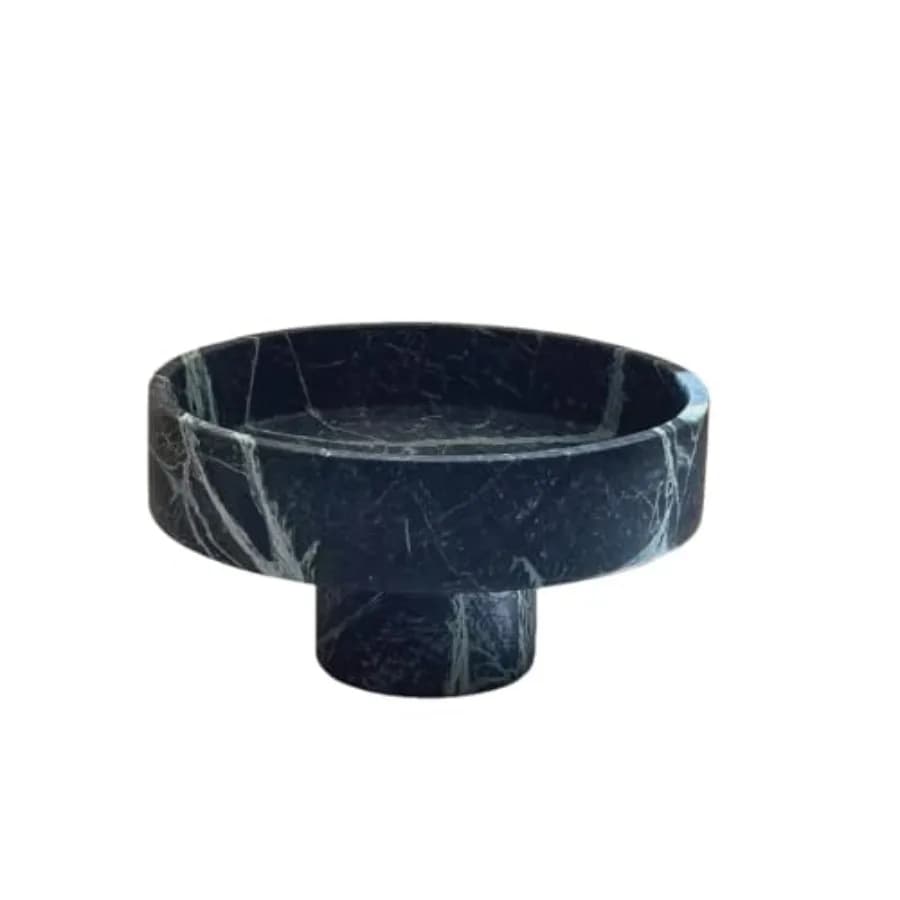 Modern Marble Fruit Plate -Serving Tray for Villa Hotel Living Room, Aesthetic Dried Fruit Nut Bowl, Dining Table Centerpiece,