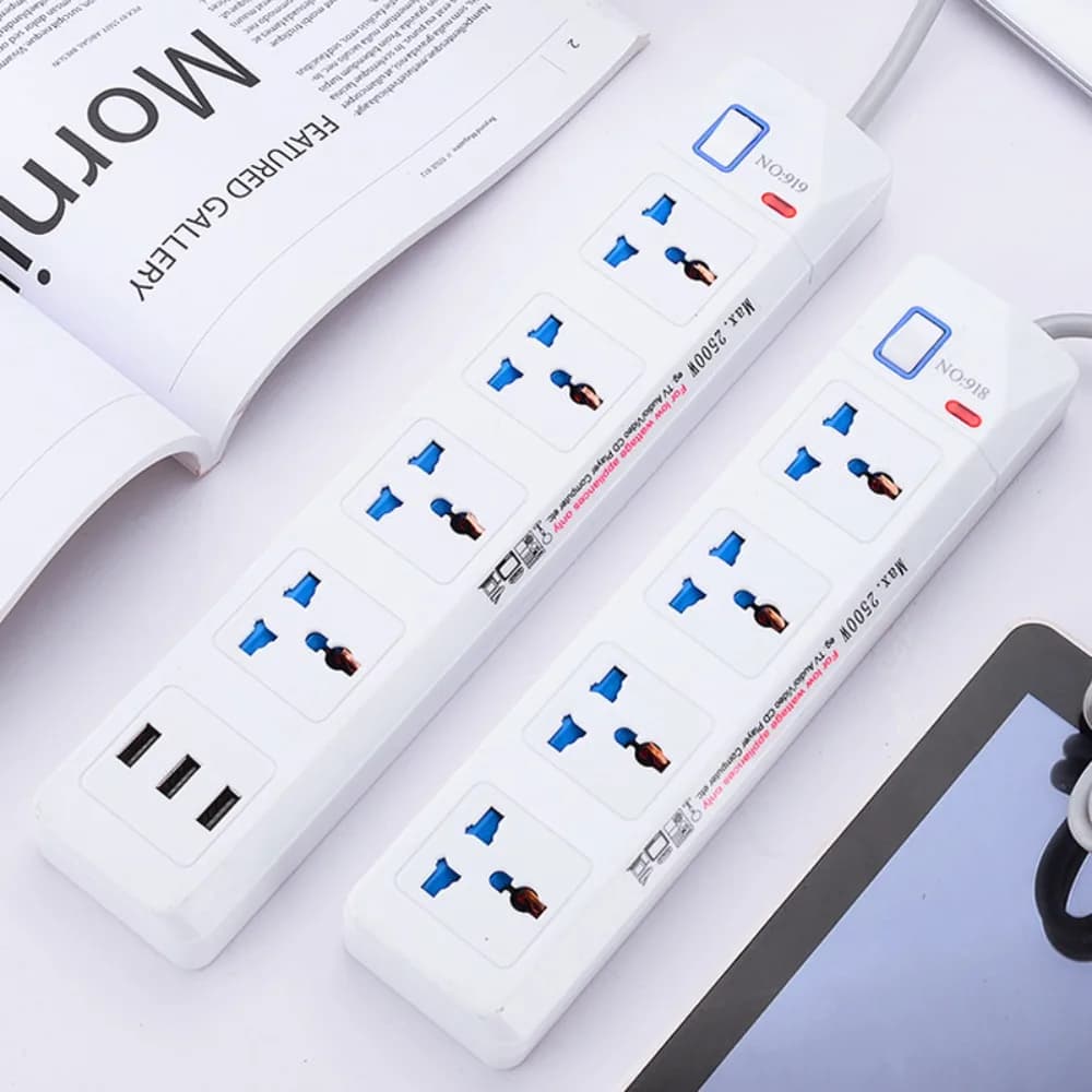 Spina standard UK 13A con prese multiple Smart Power Strip Porte USB Presa convertitore multifunzione per la casa