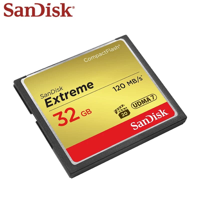 SanDisk Extreme Compact Flash memory card 32GB 64GB 128GB 32 64 128 GB CF for DSLR cameras and HD cameras