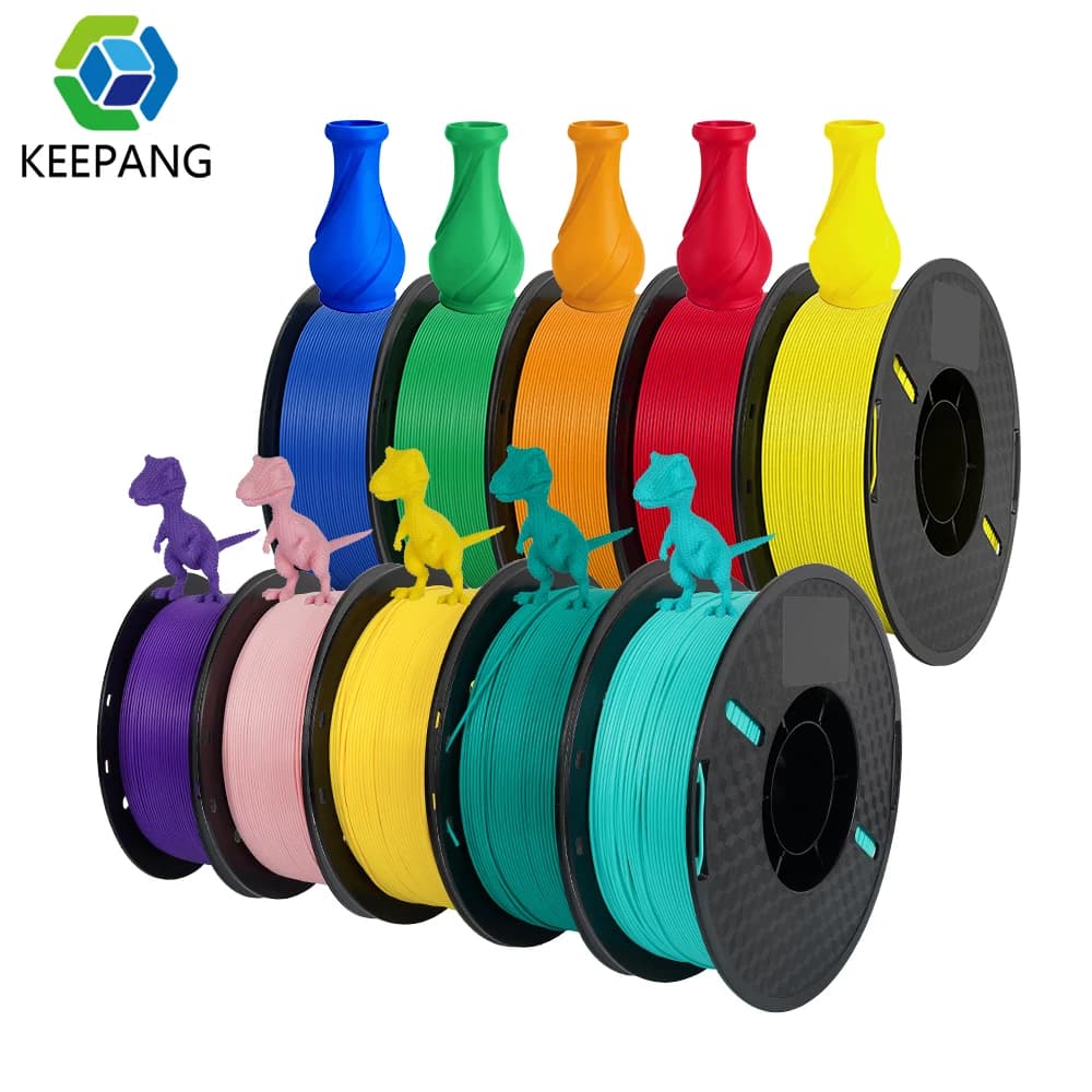 KEEPANG PLA/HS-PLA/PLA Matte/PLA Pro Filament 5KG PLA 3D Filament 1.75mm 1KG/Roll (2.2lbs) Neatly Wound 3D Printing Materials