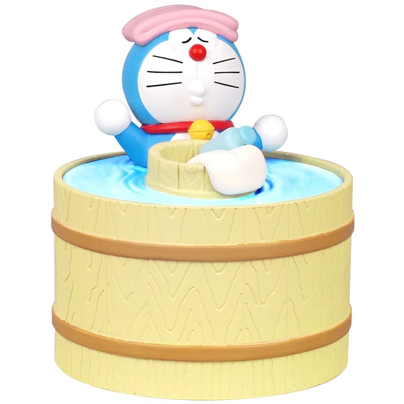 Originale Doraemon Kawaii Anime Figure Robot Cat giapponese vasca da bagno umidificatore Action Figure giocattoli carini regalo