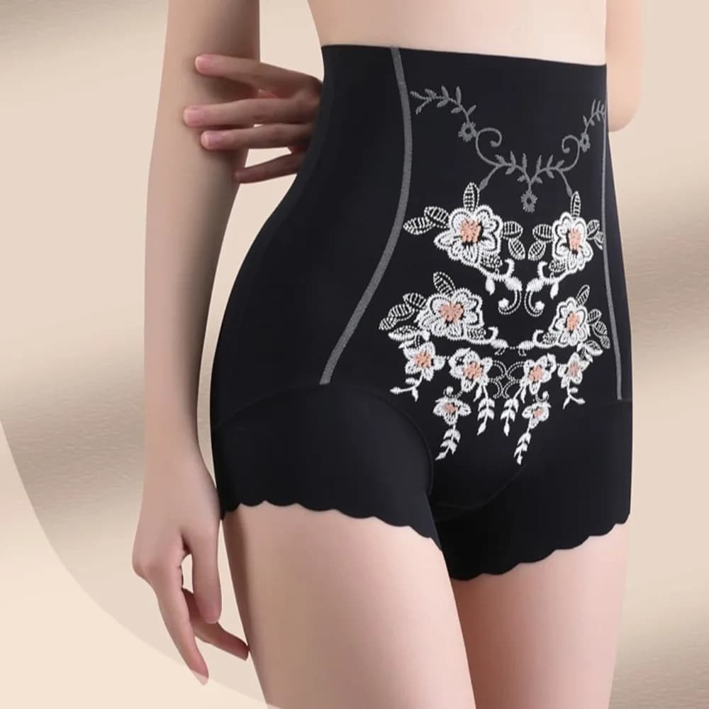 Mutandine Modellanti a Vita Alta con Motivo Floreale, Shapewear Contenitivo per Pancia, Slip Modellanti, Trainer per la Vita