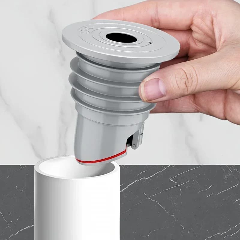 1 piece kitchen exhaust pipe anti-flow device, silicone sealing ring cap for kitchen sink washing machine, exhaust pipe block