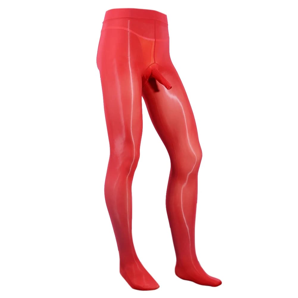 Uomo Aperto/Chiudi JJ Guaina Collant Calze Collant Sexy Maschio Ultra Sottile Sheer Lucido Calze Collant Gay Biancheria Intima Del Sesso