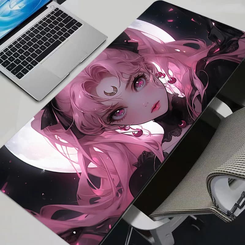 Mouse pads S-sailor Moon Anime Mouse Pad Gamer Keyboard Mousepad Pc Computer Soft rubber desk mat Play mat Anti-slip mouse mats