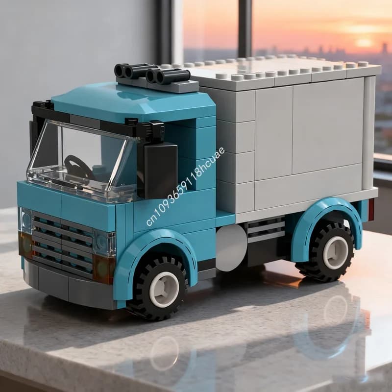 Set di Costruzioni MOC da 109 Pezzi, Modello di Camion, Blocchi Architettonici, Giocattoli Educativi, Regalo di Natale e Compleanno