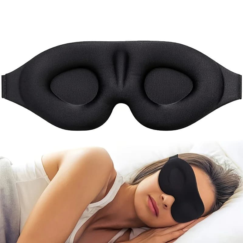 1pc Three Dimensional Eye Mask Without Eye Pressure For Men And Women During Nap Breathable And Light Blocking Adjustable