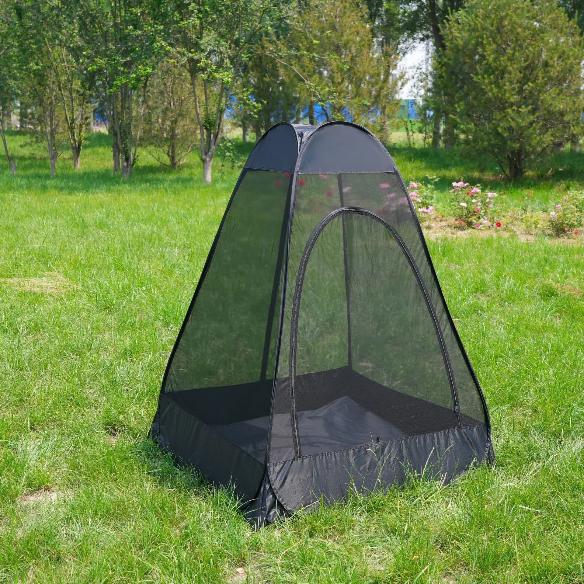 Pop Up Foldable Mosquito Net Tent Portable Anti-insect Mesh Shelter For Outdoor Fishing Sitting Rest